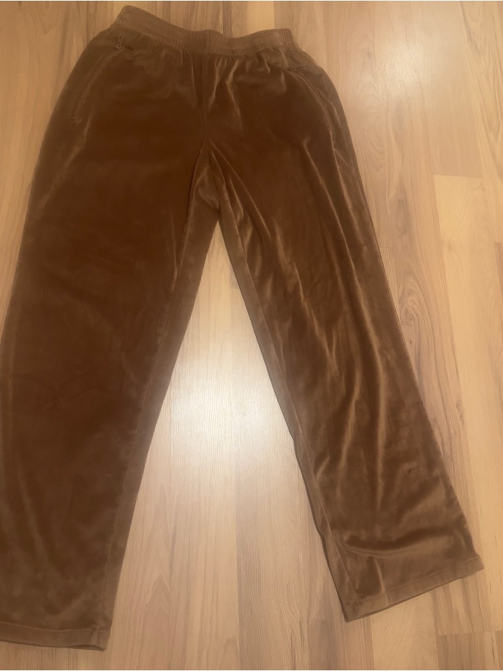 SKIMS Brown Velour Track Pants